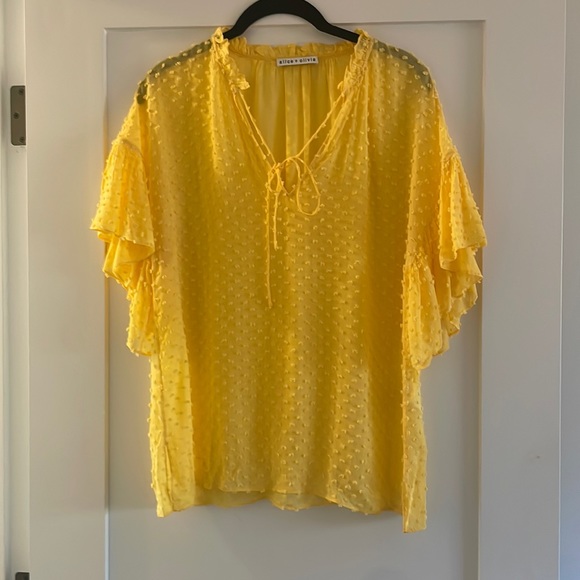 Alice and Olivia yellow blouse - Picture 2 of 6